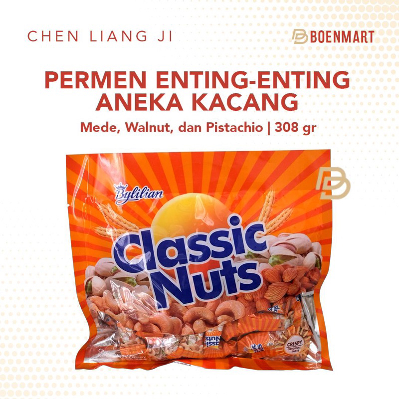 

Byblian Classic Nuts Permen Enting-Enting Aneka Kacang 308 gr