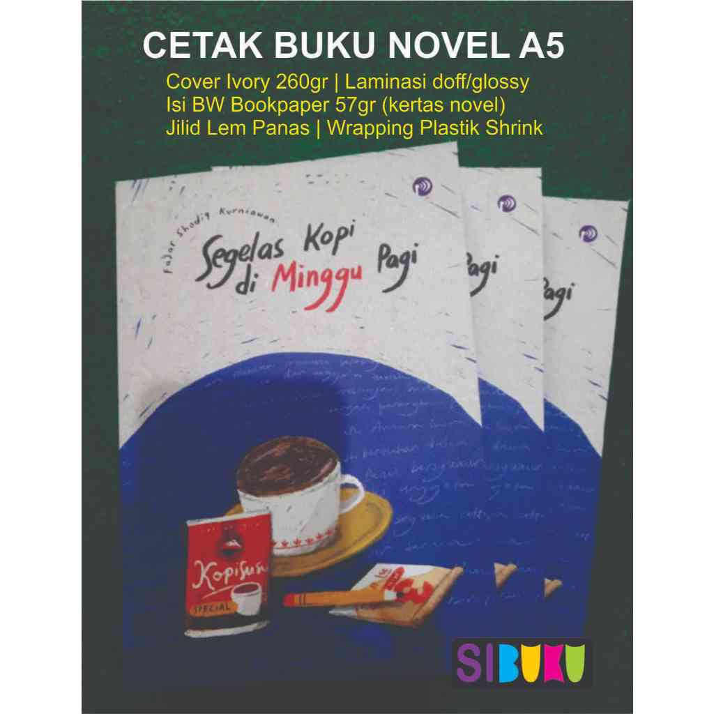 

CETAK BUKU NOVEL UKURAN A5 14x20cm 100 halaman