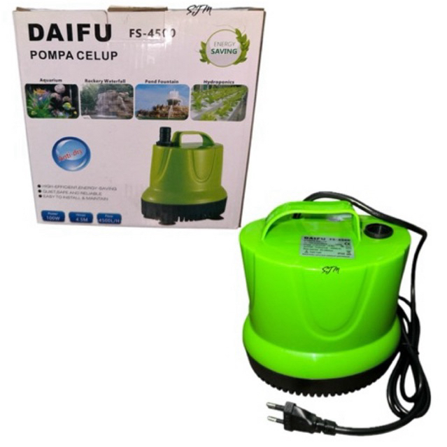 DAIFU Pompa Celup 100W FS-4500 Kecil Pompa Akuarium 4500liter/jam