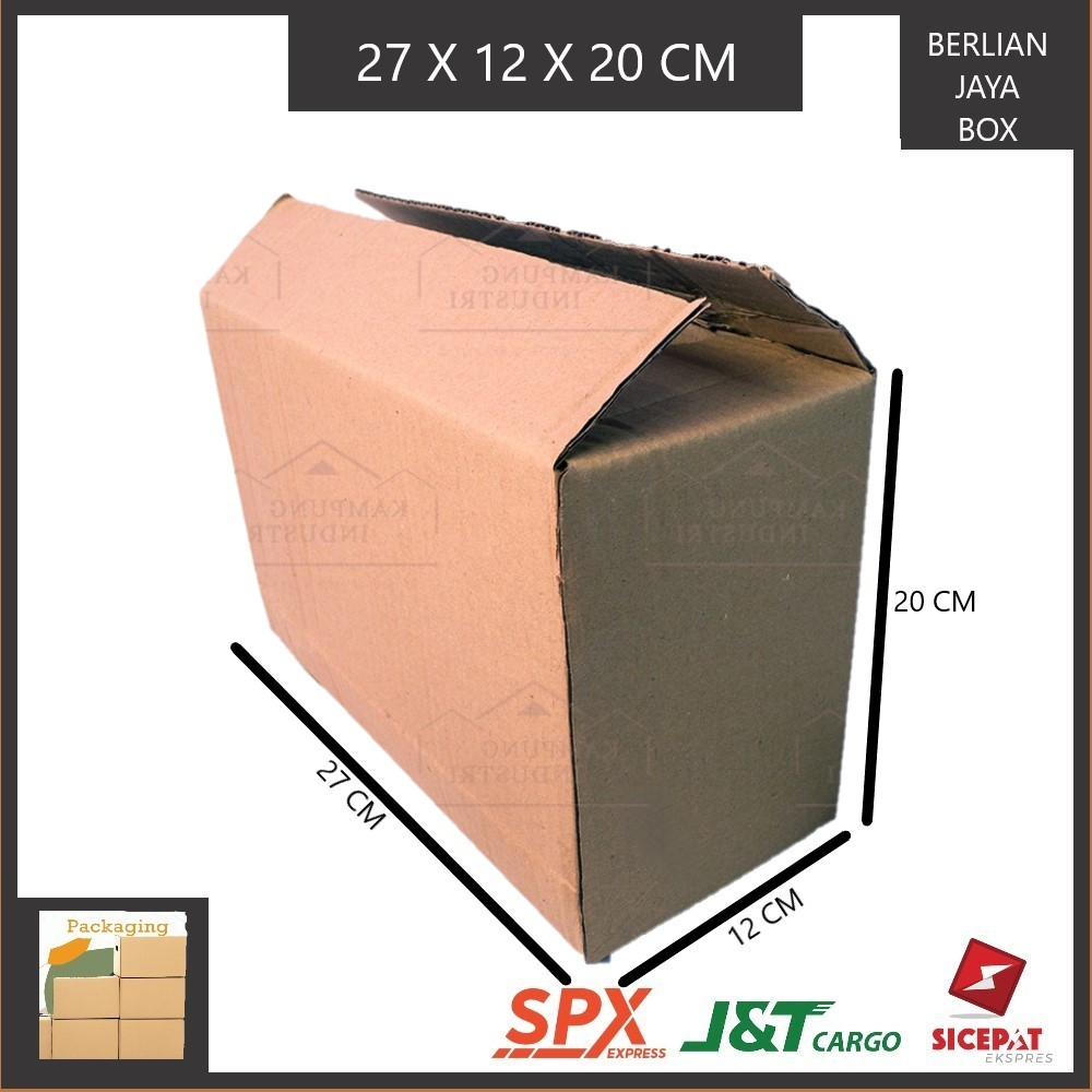 

KARDUS PACKING SINGGLE WALL UKURAN P27xL12xT20