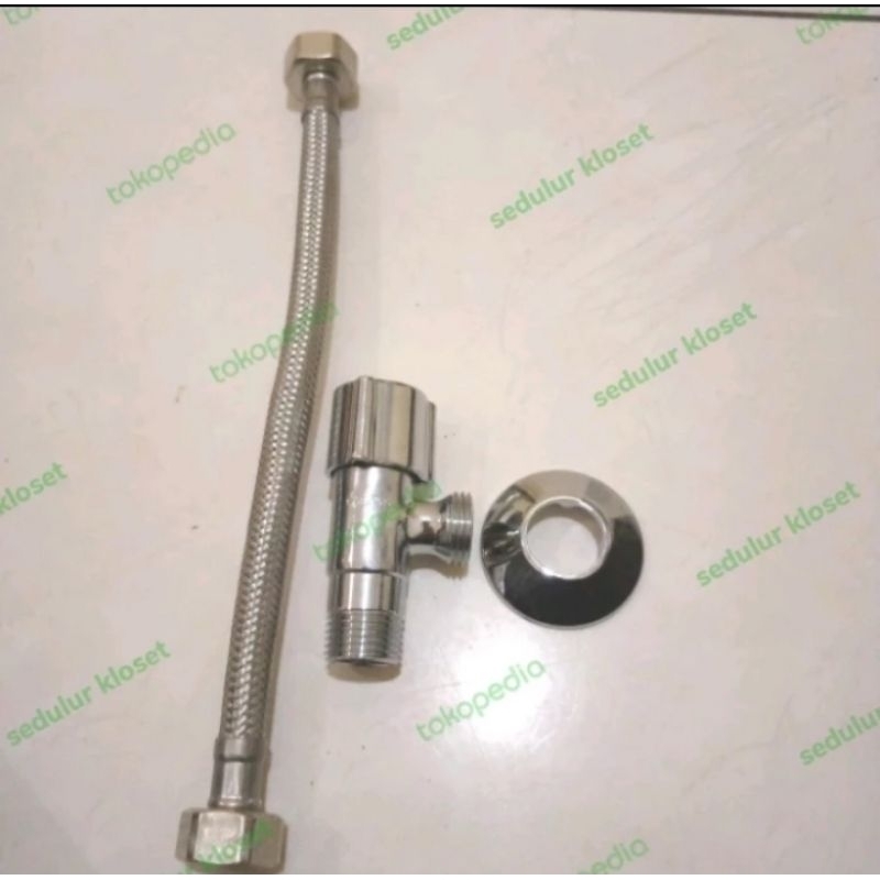 stop kran TOTO+selang plexibel TOTO 25cm TOTO TX277SV1