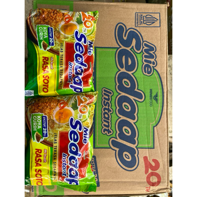 

mie sedap kuah rasa soto 1dus 40pcs