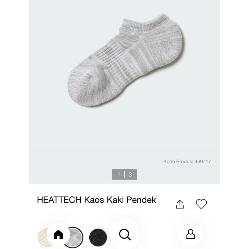 SALE‼️ UNIQLO HEATTECH KAOS KAKI PENDEK