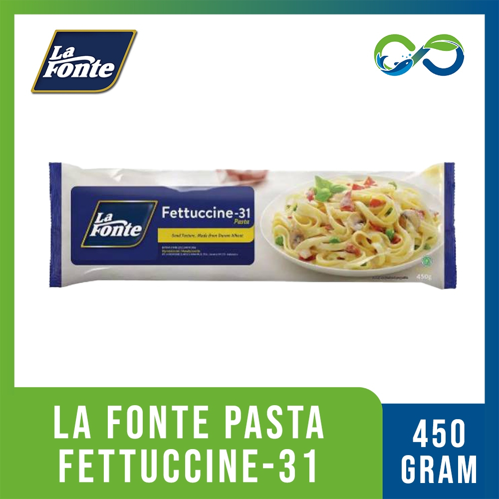 

[AQUAECOFARM] PASTA INSTAN FETUCINI FETTUCCINE LA FONTE 450 GR FETTUCINE-31