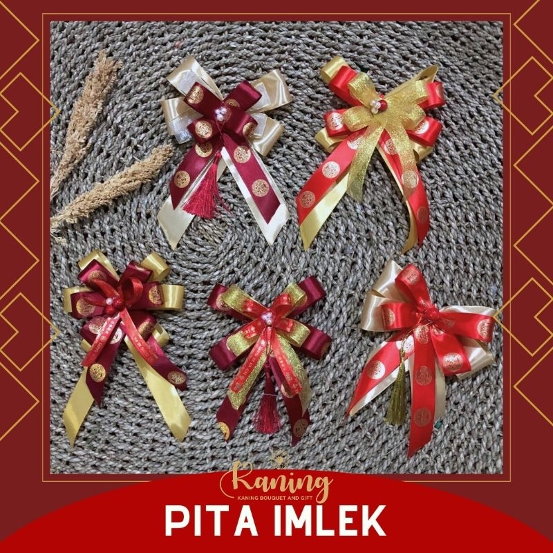 

Pita Hampers Imlek / Pita Imlek / Pita Imlek Siap Pakai / Pita Dekorasi Imlek / Pita Satin Imlek