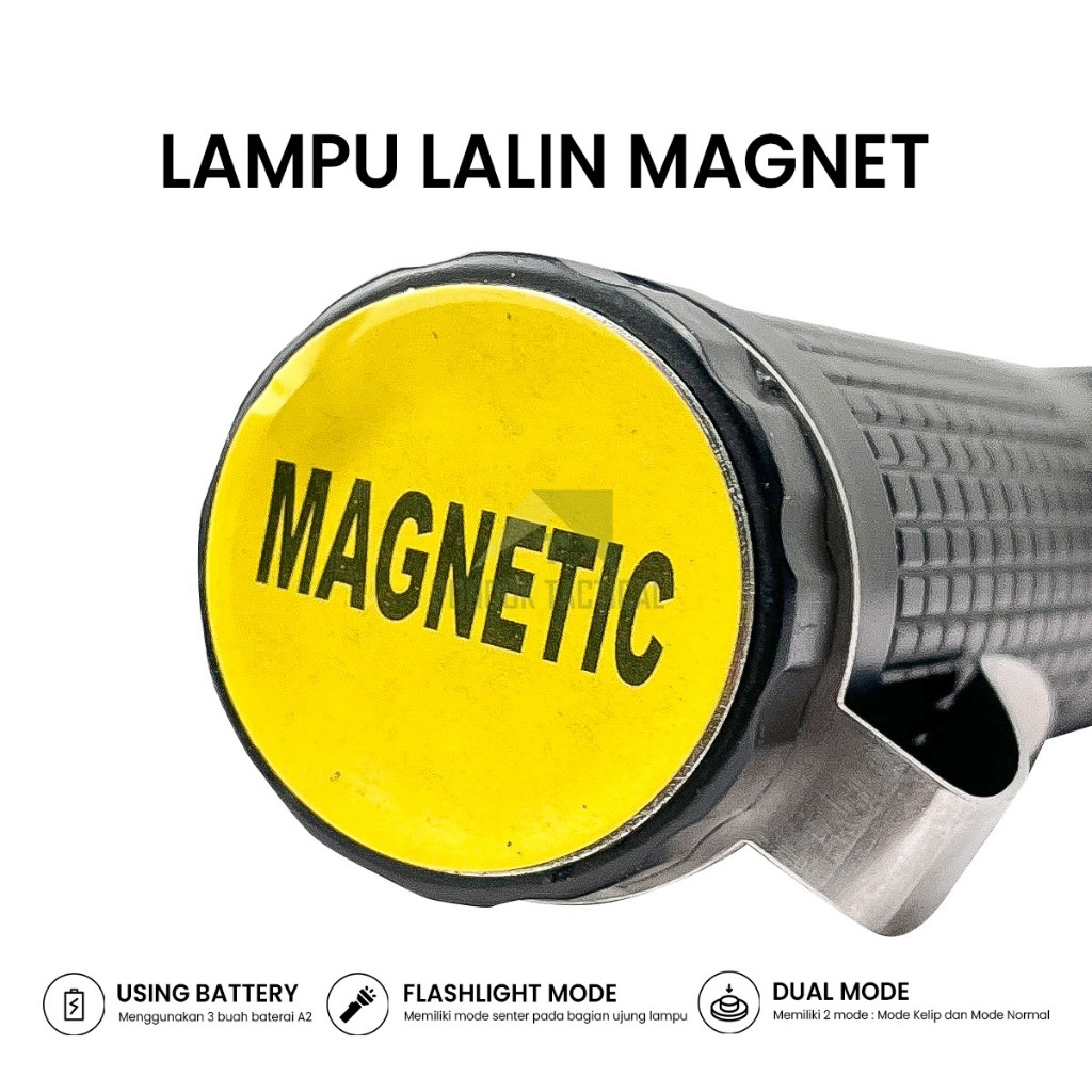 QH Lampu Lalin Magnet Senter Lalin Parkir Security Parkir Lampu Lalu Lintas Security Polisi