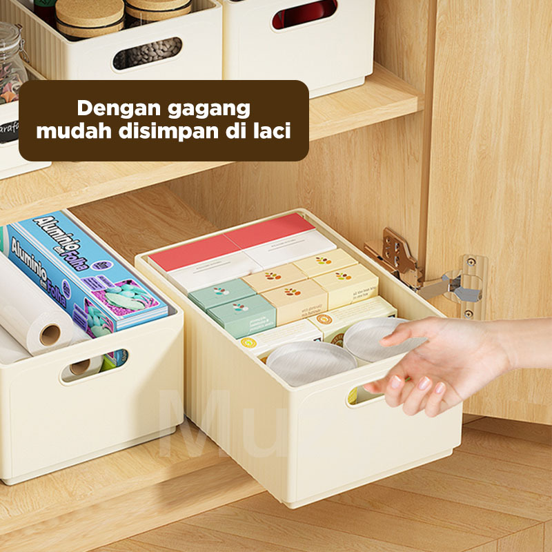 Muzy Keranjang Serbaguna Lipat Keranjang Plastik Susun Keranjang Baju Keranjang Storage Box Kotak