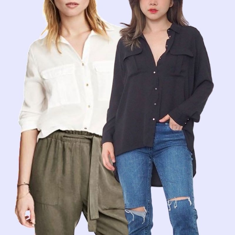 KEMEJA HM WANITA HMB293 UTILITY SHIRT