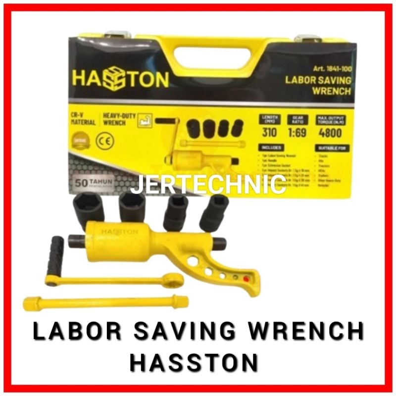 HASSTON LABOR SAVING WRENCH HEAVY DUTY KUNCI TORSI BUKA BAUT TRUK 4800 Nm CR-V /isi 7 PCS