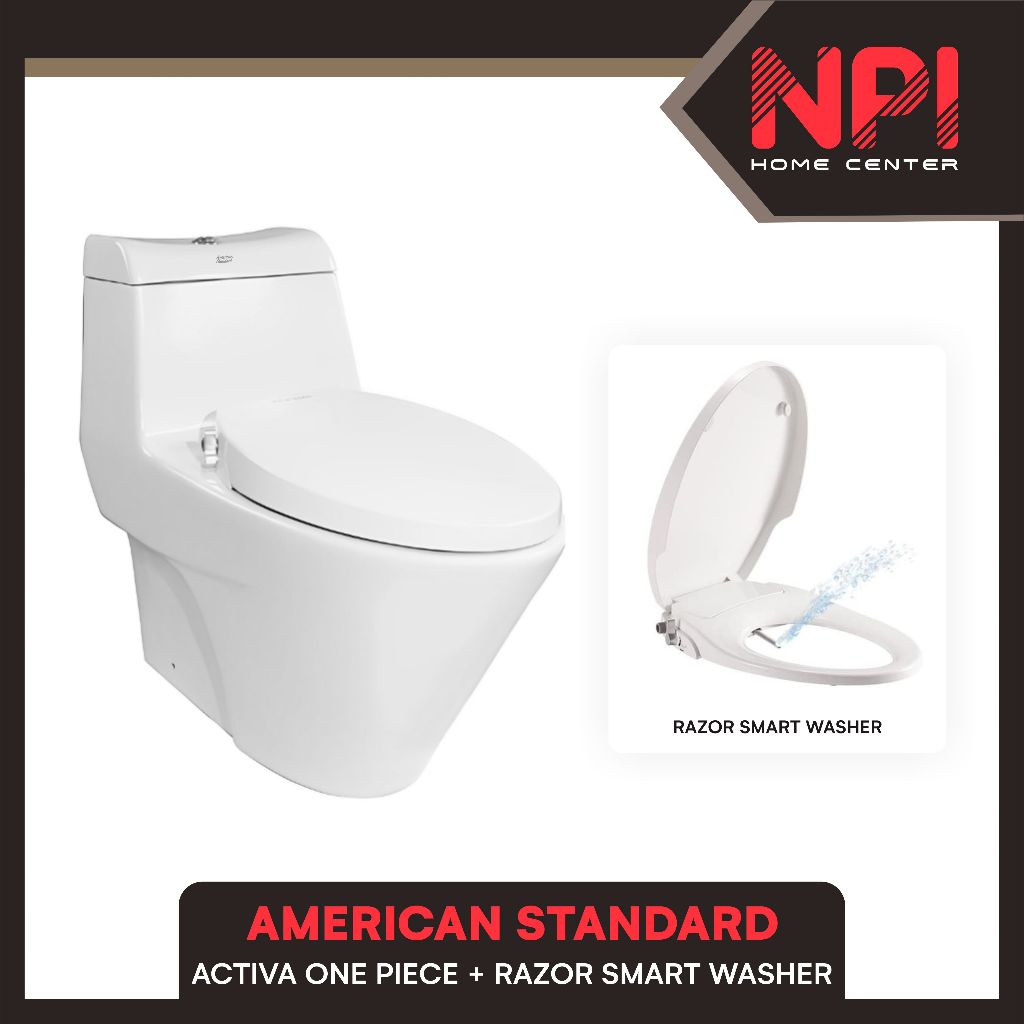 American Standard - Closet Kloset Duduk Eco Washer Activa Razor Smart
