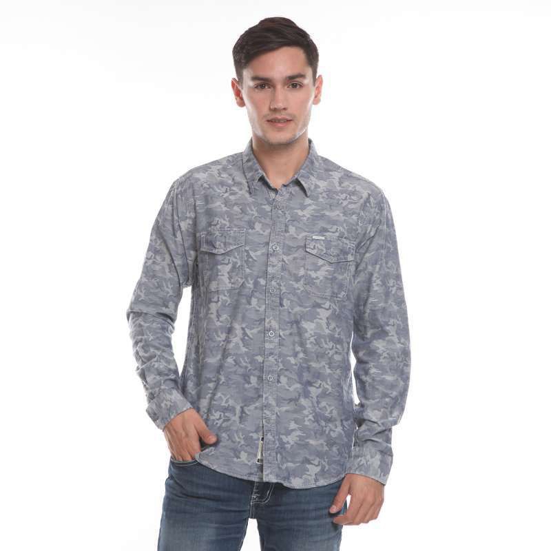 Kemeja Panjang Spyderbilt Herov Grey Original