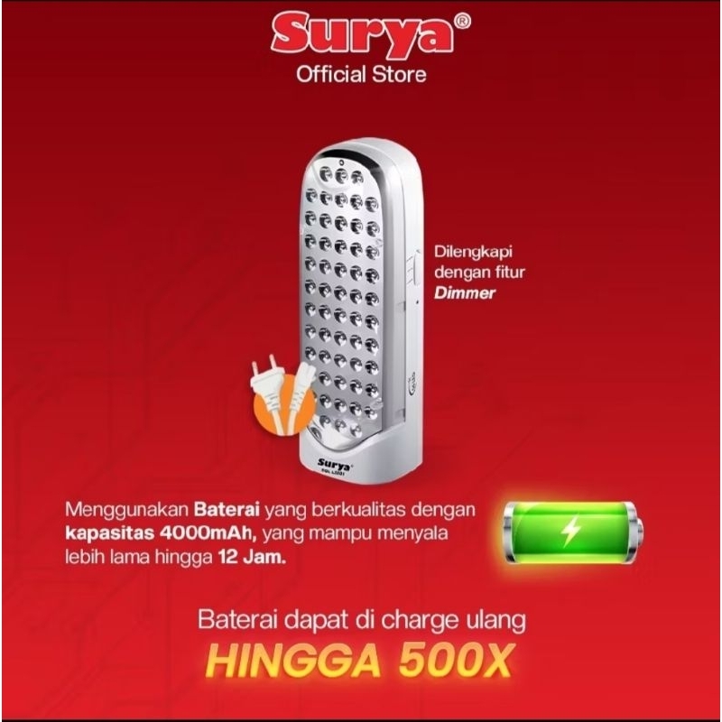 Lampu emergency Surya SQL L 5601