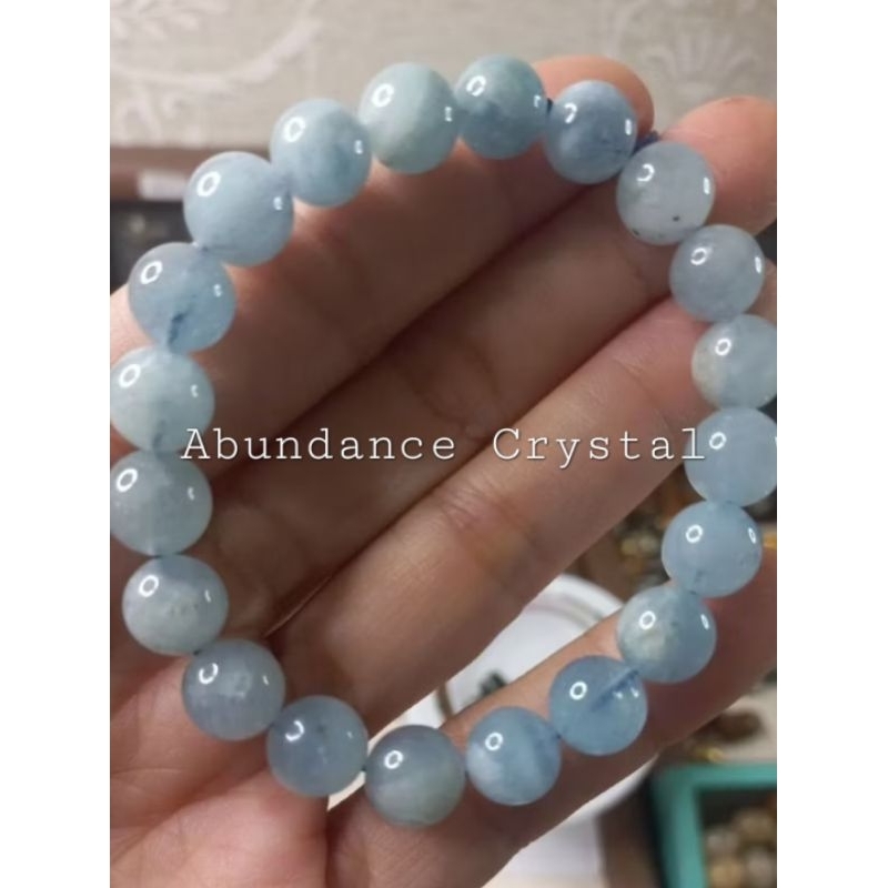 Aquamarine natural bracelet
