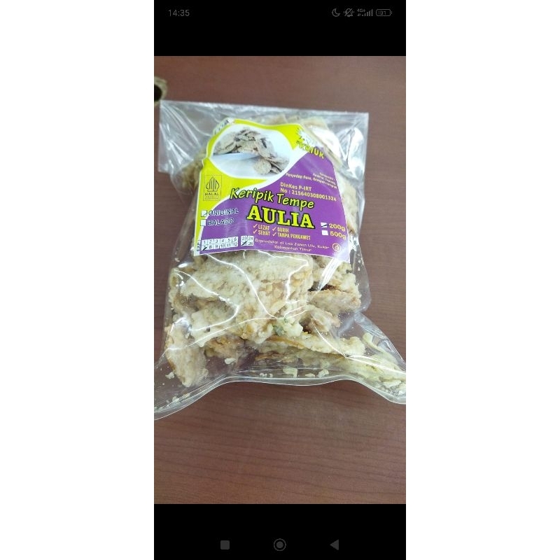 

KERIPIK TEMPE KHAS KALIMANTAN TIMUR ORIGINAL 200 GRAM