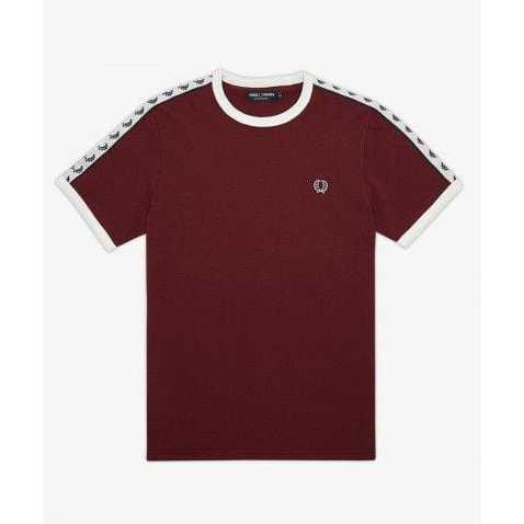 Kaos t-shirt Fred Ferry Pria Logo Mini Point Aesthetic / Kaos Fred Ferry Ringer Bahu Lengan Pendek /