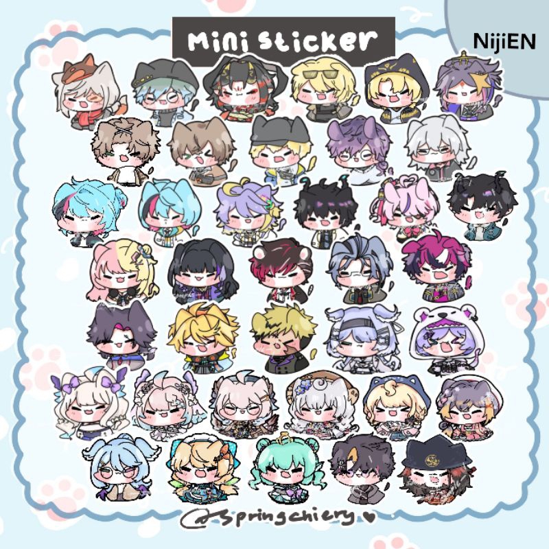 Nijisanji Vtuber Shoto K9kuro Mini Stiker