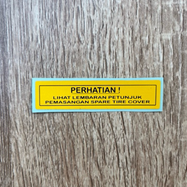 Stiker Cover Tire Petunjuk Pemasangan Tutup Ban Serap Mobil Universal