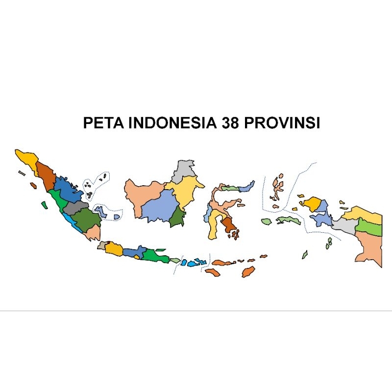 Template Peta Indonesia 38 Provinsi Power Point