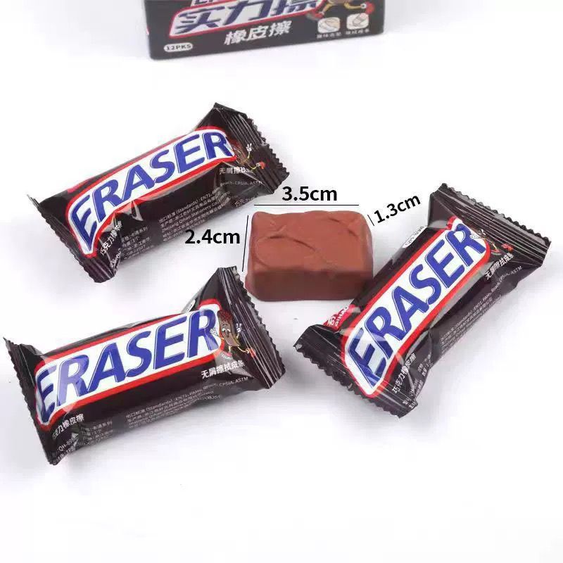 

PENGHAPUS BENTUK COKELAT BATANG PENGHAPUS BENTUK MAKANAN CHOCOLATE ERASER PENGHAPUS PENSIL UNIK LUCU HELIOSS.CO