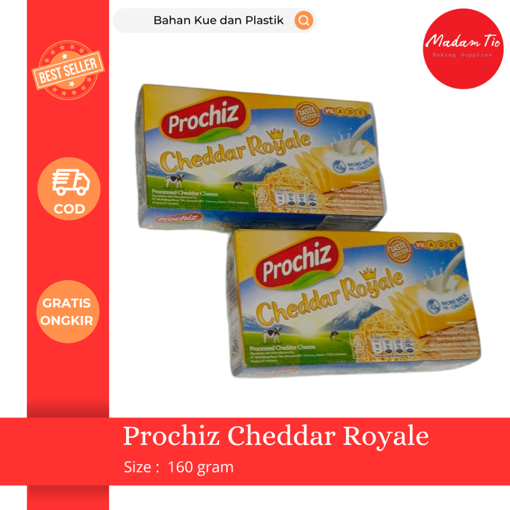 

Prochiz Cheddar Royale 160gram 1pcs