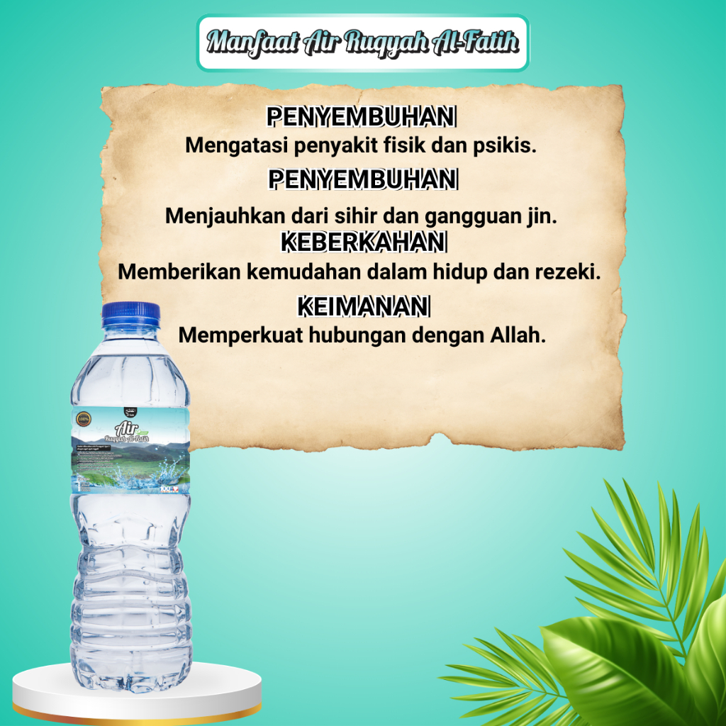 

AIR RUQYAH AL FATIH - mengobati emosi berlebih 200ml