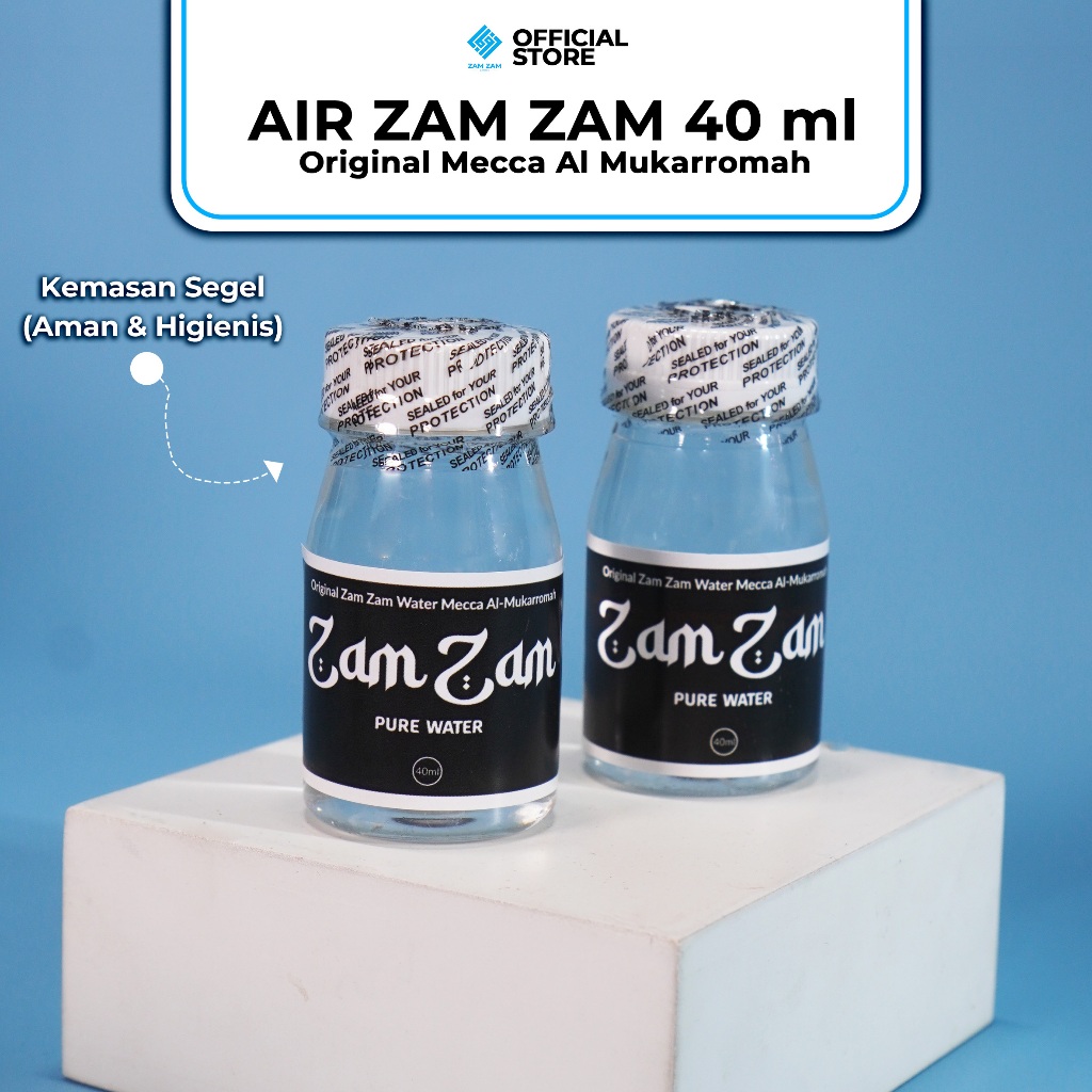 

[40ML-ZAM2] AIR ZAM ZAM ASLI MEKKAH AL MUKARROMAH - 40 ML