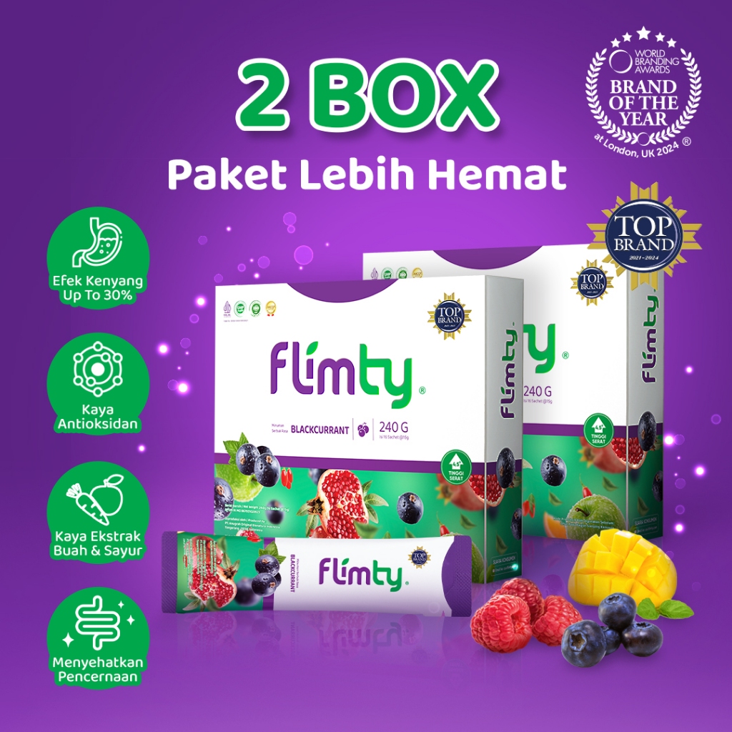 Flimty Fiber - Bundling 2 Box - Paket Lebih Hemat
