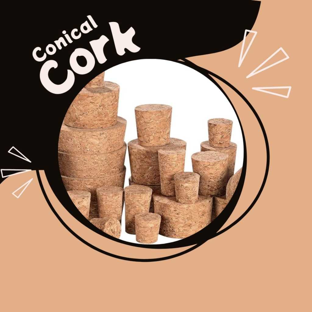 IMATTON Wine CONICAL cork wine stopper tutup botol kaca tutup kayu