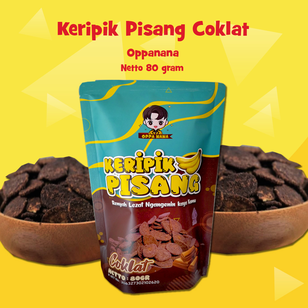 

Oppanana Keripik Pisang Coklat Susu Renyah 80 gram
