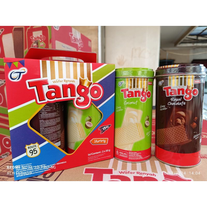 

Tango twin wafer renyah yummy box tin 100gr (2x50gr)