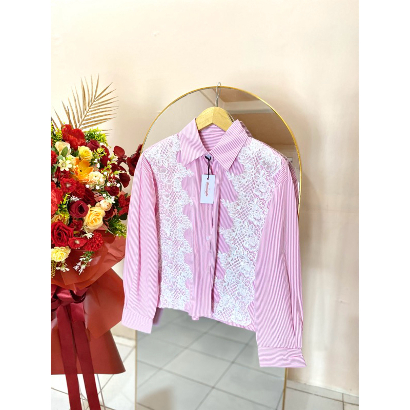 Papa bear kemeja renda import bangkok