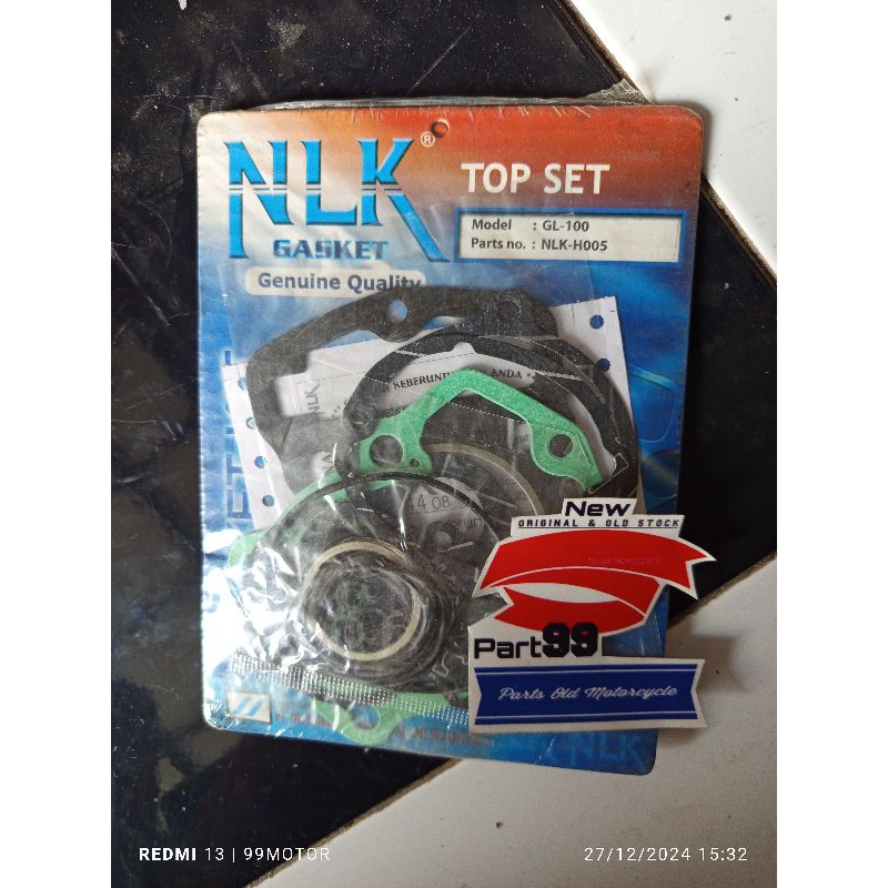 paking perpak gasket top set honda gl100 gl125 glk new gl 100 125 NLK