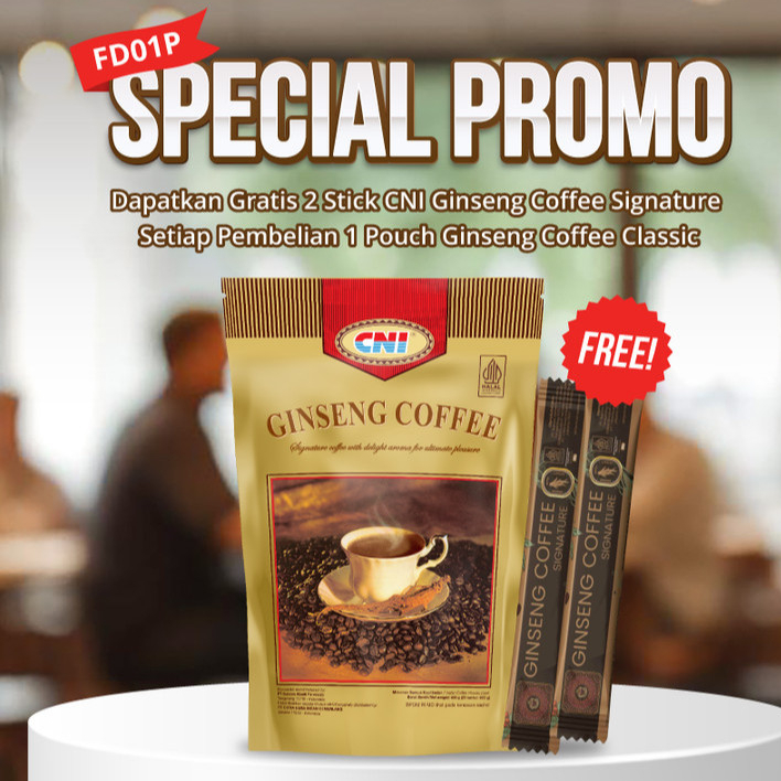 

Kopi Ginseng CNI Isi 20 Sachet Original Stamina Coffee