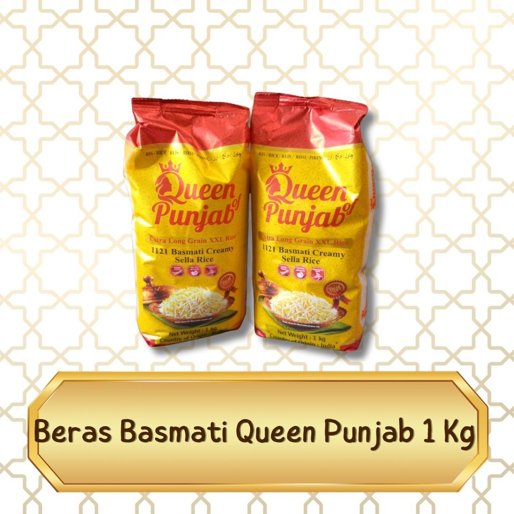 

OLEH OLEH HAJI DAN UMROH BASMATI 1KG QUEEN PUNJAB I BASMATI ALIZA REPACK ELEGAN I BERAS EXTRA LONG RICE KEBULU KABSA MANDHI