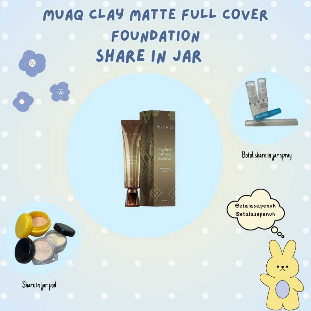MUAQ Clay Matte Full Cover Foundation