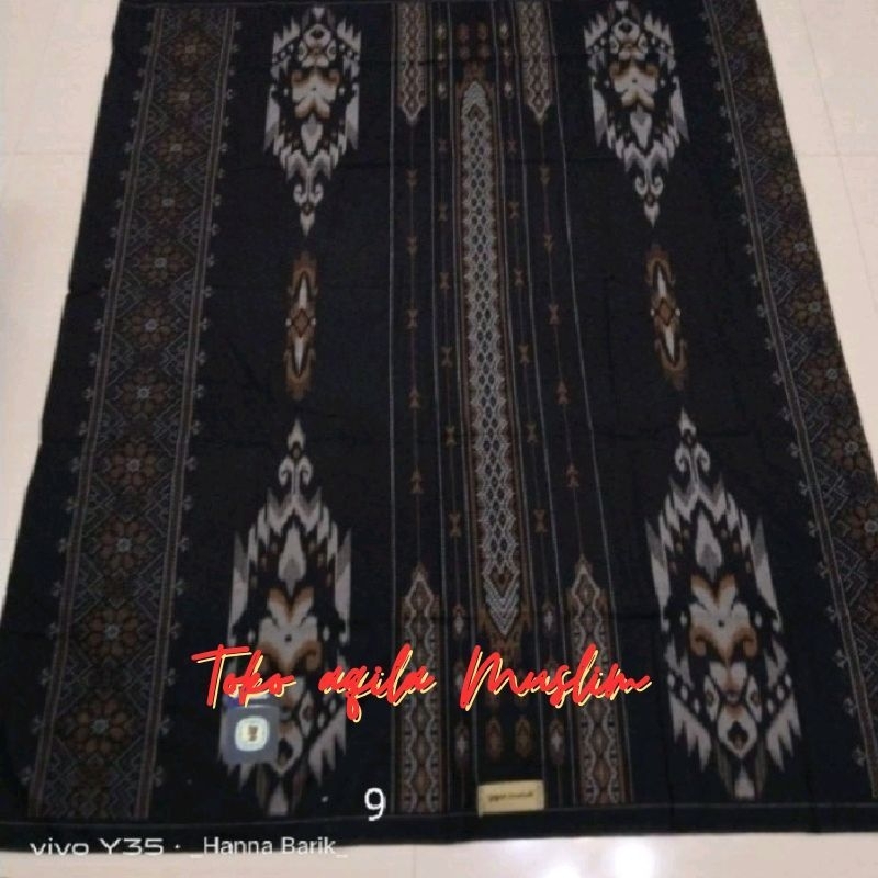sarung gajah duduk asia kembang & mika kembang & hitam black series