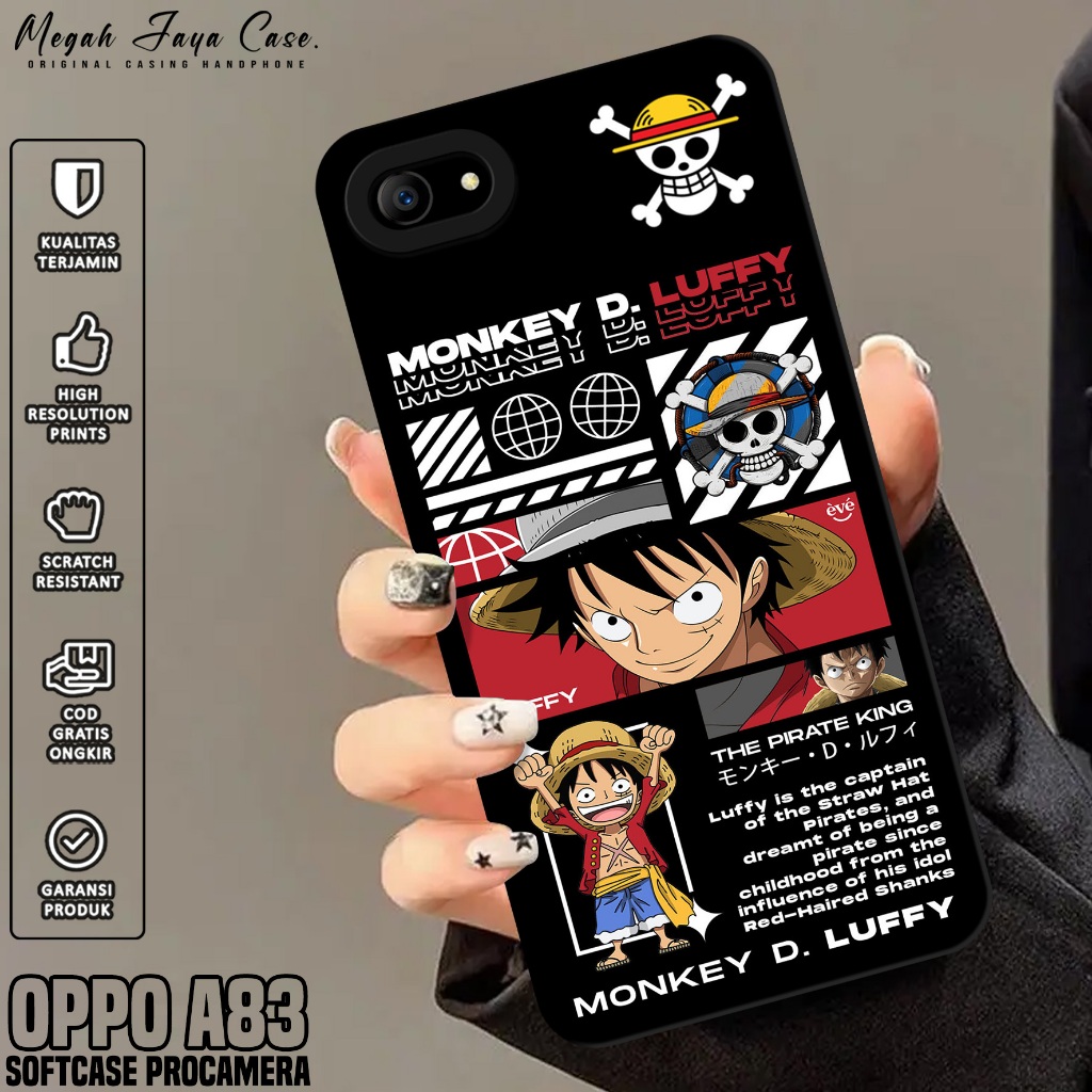 Case Hp Oppo A83 - Softcase Oppo A83 Motif ONE PIECE - Casing Oppo A83 - Silikon Hp Oppo A83 - Pelin