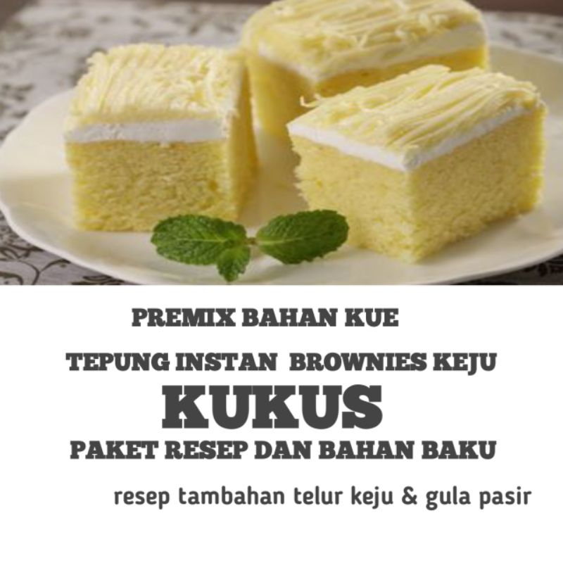 

PREMIX BROWNIES KEJU KUKUS