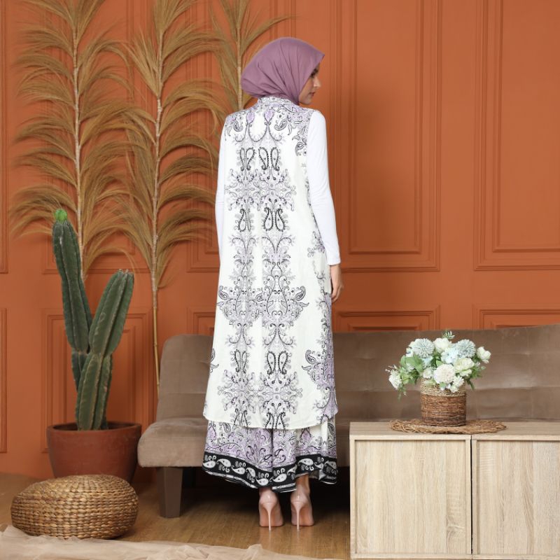 linen outer set Kulot palazo