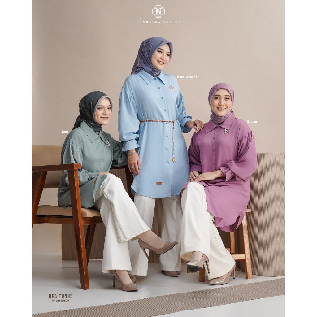 TUNIC TERBARU // REA TUNIC NADHEERA LUXURY TERBARU // TUNIC NADHEERA LUXURY // TUNIC // TUNIC POLOS 