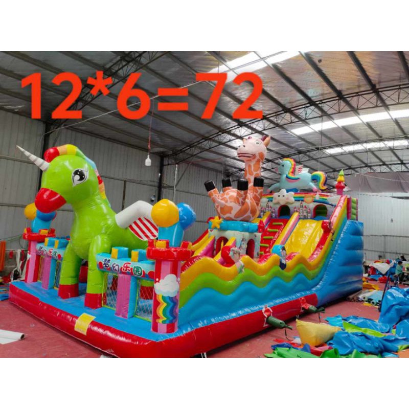 istana balon impor rumah balon trampolin besar pvc tebal