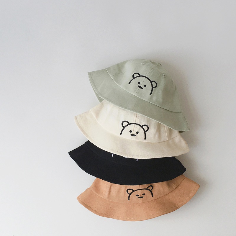 FINLEY Topi bayi usia 6 - 20 bulan motif beruang | Topi bayi perempuan | Topi bayi laki laki