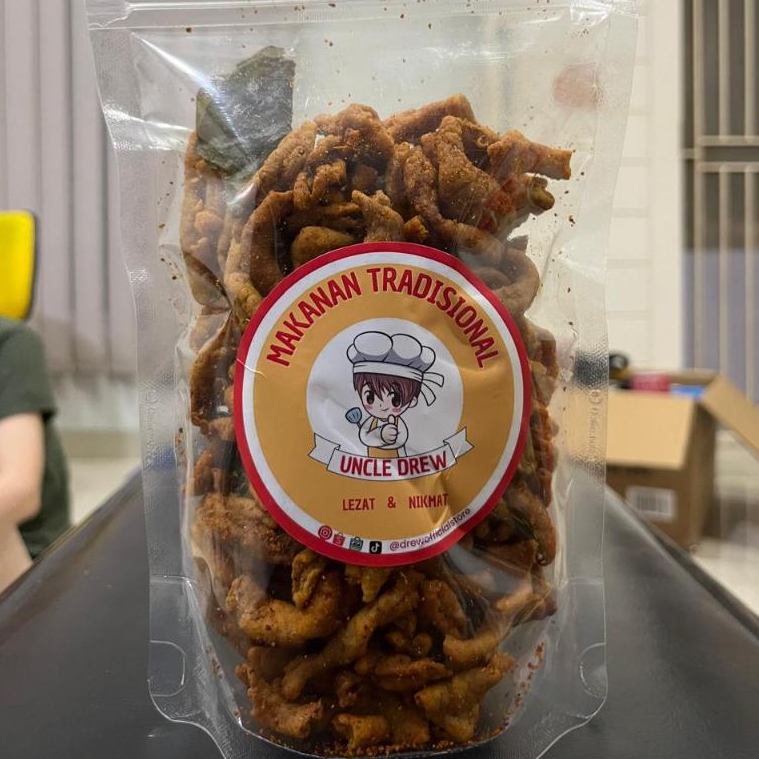 

bGF KERIPIK USUS AYAM PEDAS NAGIH DAUN JERUK KRIUK KRISPI GURIH TIDAK AMIS