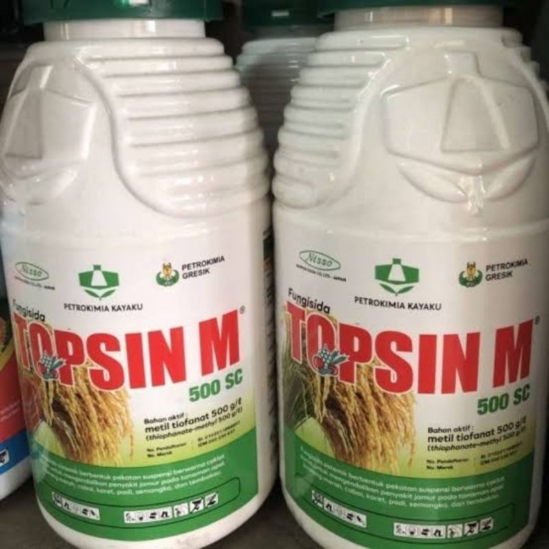 Fungisida Topsin 500 SC 500ml / fungisida bercak daun batang blast padi / fungisida cair / topsin 50