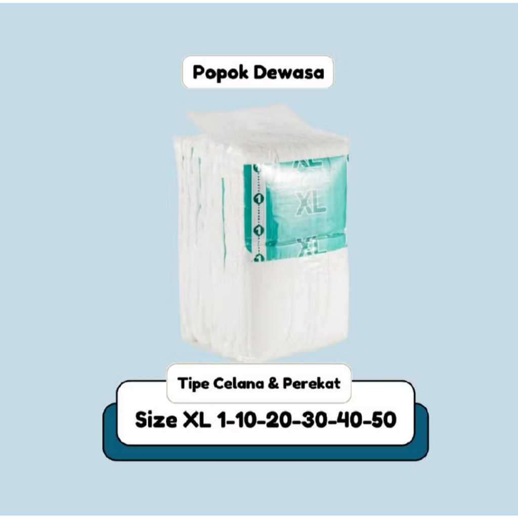 Popok Pampers Isi 40 Pcs Untuk Orang Tua Lansia Ibu Melahirkan Tipe Celana Dan Perekat Extra Kering