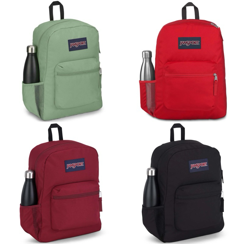 Tas Ransel/Backpack Jansport Crosstown Original Hitam/Maroon/Red/Green 26L