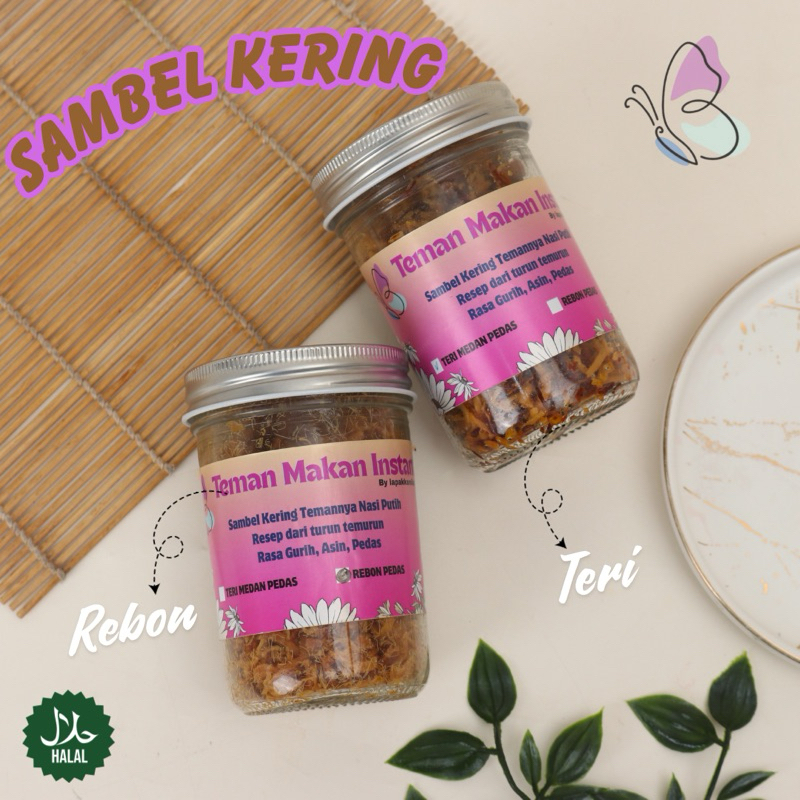 

LKL - [BEST SELLER] SAMBAL KERING TERI MEDAN ASLI REBON LEVEL PEDAS ASIN GURIH - READY STOCK