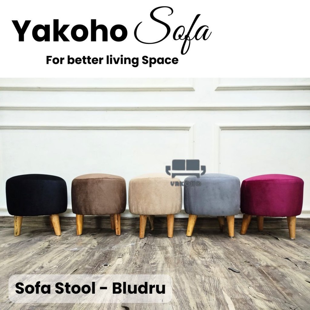 SOFA STOLL YAKOHO / STOOL BULAT / KURSI STOLL FREE ONGKIR