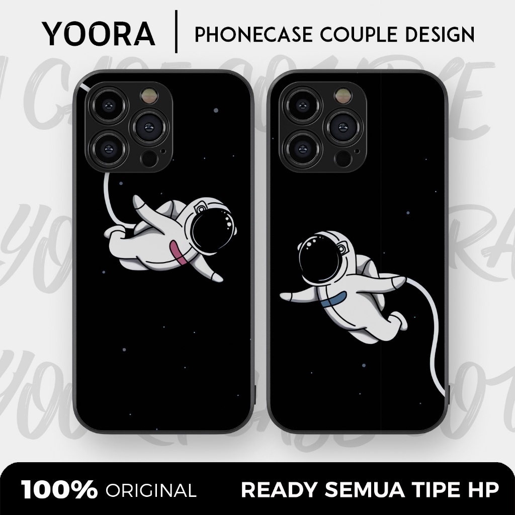[AST06] Custom Case Couple Astronot Space Premium Bisa Untuk Semua Tipe Hp