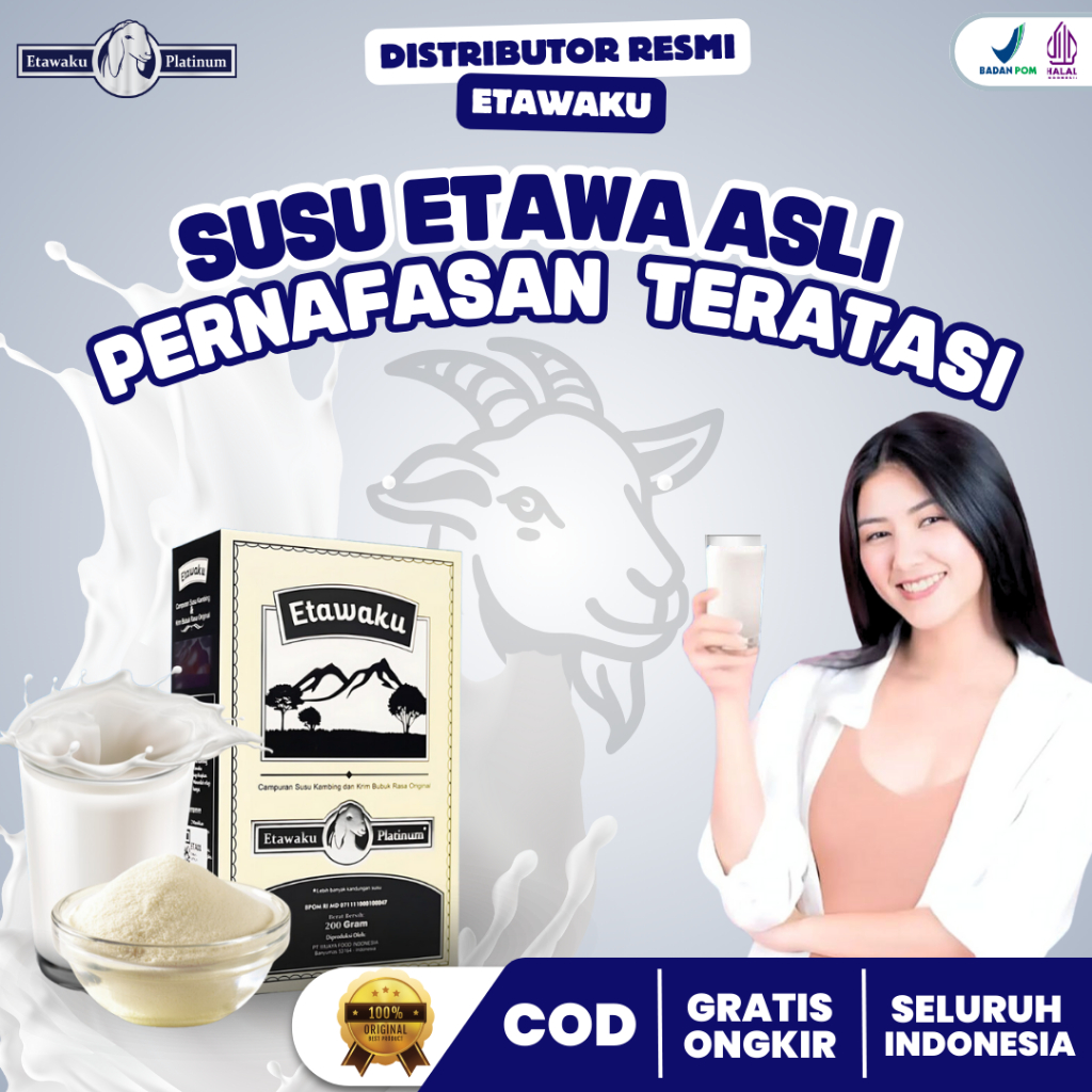 

Etawaku Platinum 100% Original | Susu Kambing Etawa Mampu Atasi Masalah Pernafasan dan Nyeri Sendi